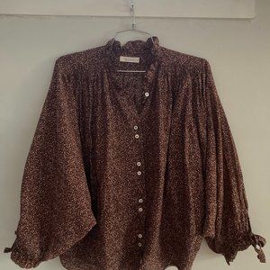 DOEN Rose Floral Blouse